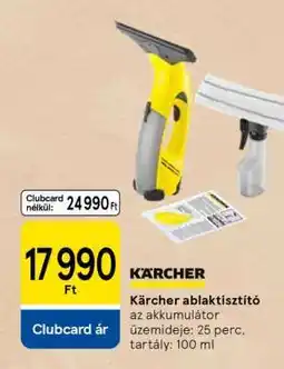 Tesco Kärcher ablaktisztító ajánlat