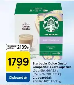 Tesco Starbucks Dolce Gusto Kompatibilis Kávékapszula ajánlat
