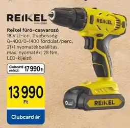 Tesco Reikel fúró-csavarozó ajánlat