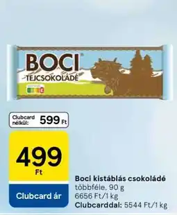 Tesco Boci kistáblás csokoládé ajánlat