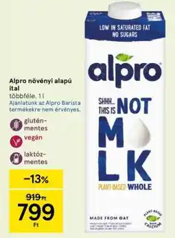 Tesco Alpro növényi alapú ital ajánlat