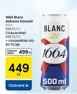 Tesco 1664 Blanc dobozos búzasör ajánlat