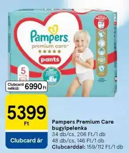 Tesco Pampers Premium Care bugyipelenka ajánlat