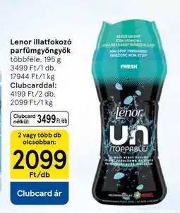 Tesco Lenor illatfokozó parfümgyöngyök ajánlat