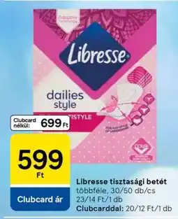Tesco Libresse Tisztasági Betét ajánlat