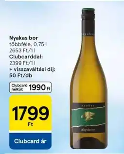 Tesco Nyakas bor ajánlat