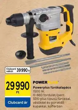 Tesco Powerplus fúrókalapács ajánlat
