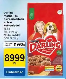 Tesco Darling marha- és csirkeízésítésű száraz kutyaeledel ajánlat
