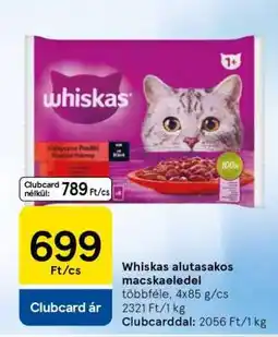 Tesco Whiskas alutasakos macskaeledel ajánlat