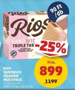 PENNY RIOS Sandwich Jégkrém Multipack ajánlat