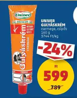PENNY UNIVER Gulyáskrém ajánlat
