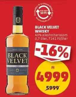 PENNY Black Velvet whisky ajánlat