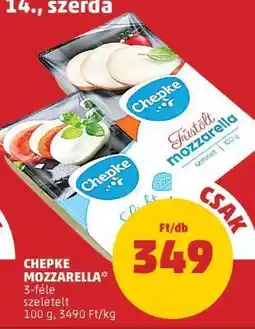PENNY CHEPKE MOZZARELLA ajánlat