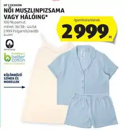 ALDI Női muszlin pizsama vagy hálóing ajánlat