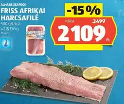 ALDI Friss, afrikai harcsafilé ajánlat