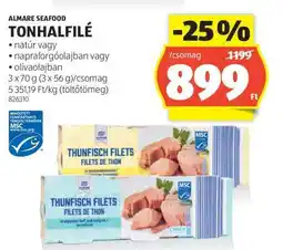 ALDI Almare Seafood Tonhalfilé ajánlat