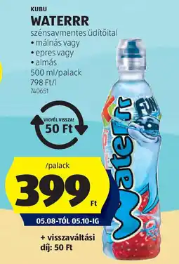 ALDI Kubu Waterrr ajánlat