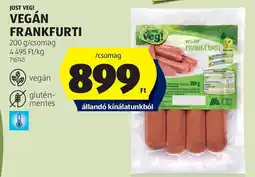 ALDI Just Veg! Vegán Frankfurti ajánlat