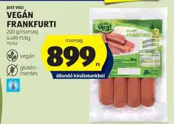ALDI Just Veg! Vegán Frankfurti ajánlat