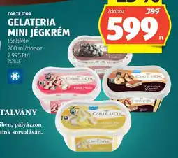 ALDI Carte d'or gelateria mini jégkrém ajánlat