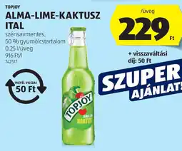 ALDI Topjoy alma-lime-kaktusz ital ajánlat
