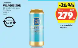 ALDI Löwenbräu világos sör ajánlat