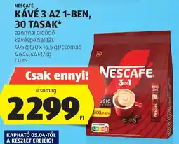 ALDI Nescafé kávé 3 az 1-ben ajánlat