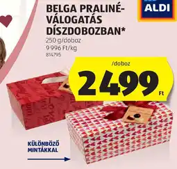 ALDI Belga praliné- aldi válogatás díszdobozban ajánlat
