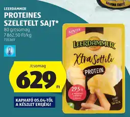 ALDI Leerdammer proteines szeletelt sajt ajánlat