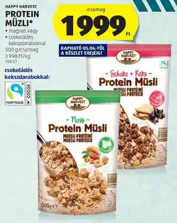 ALDI Happy harvest protein müzli ajánlat