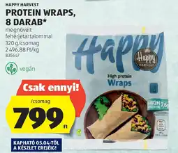 ALDI Happy harvest protein wraps ajánlat