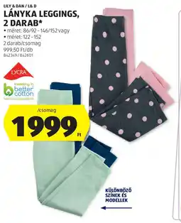 ALDI Lily & dan/ l& d lányka leggings ajánlat