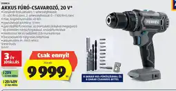 ALDI Ferrex akkus fúró-csavarozó ajánlat