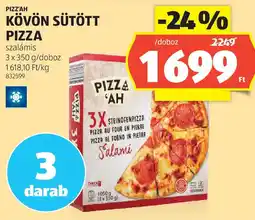 ALDI Pizz'ah kövön sütött pizza ajánlat