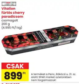 Spar Vitalion fürtös cherry paradicsom ajánlat