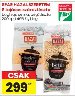 Spar Spar hazai.szeretem 8 tojásos száraztészta ajánlat