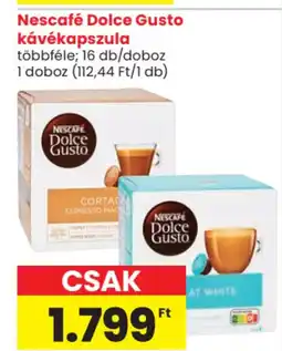 Spar Nescafé Dolce Gusto kávékapszula ajánlat