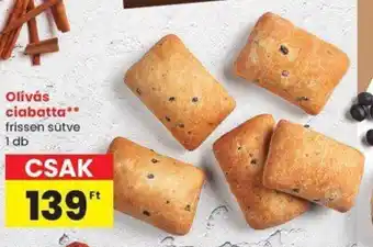 Spar Olívás ciabatta ajánlat