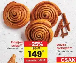 Spar Fahéjas csiga ajánlat