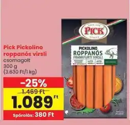 Spar Pick pickolino roppanós virsli ajánlat