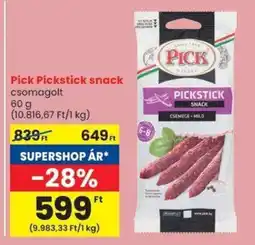 Spar Pick pickstick snack ajánlat