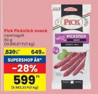 Spar Pick pickstick snack ajánlat