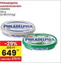 Spar Philadelphia szendvicskrém ajánlat
