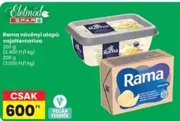 Spar Rama növényi alapú vajalternatíva ajánlat