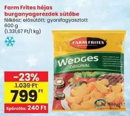 Spar Farm Frites héjas burgonyagerezdek sütőbe ajánlat
