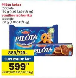 Spar Pilóta keksz, vaníliás ízű karika ajánlat