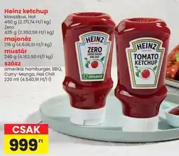 Spar Heinz ketchup, majonéz stb. ajánlat
