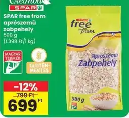 Spar Spar free from aprószemű zabpehely ajánlat