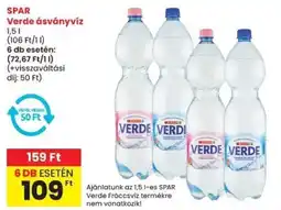 Spar Spar verde ásványvíz ajánlat