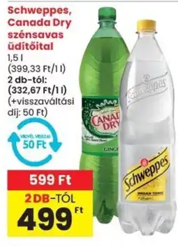 Spar Schweppes, Canada Dry szénsavas üdítőital ajánlat